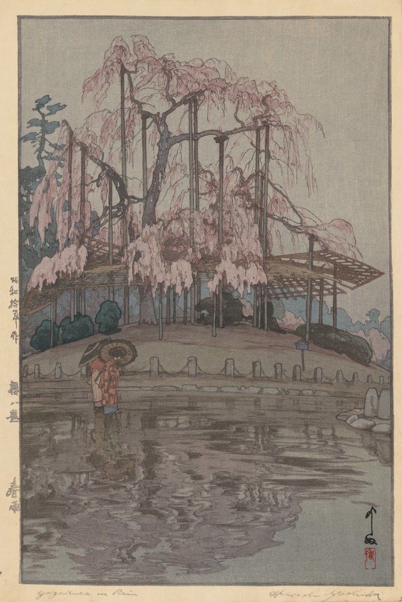 Eight Scenes of Cherry Blossoms Spring Rain Sakura hachidai Harusame 1935