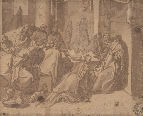 Mary Magdalen Annointing the Feet of Christ 15701573