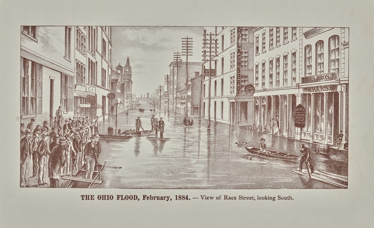 View of Race Street looking south 1884