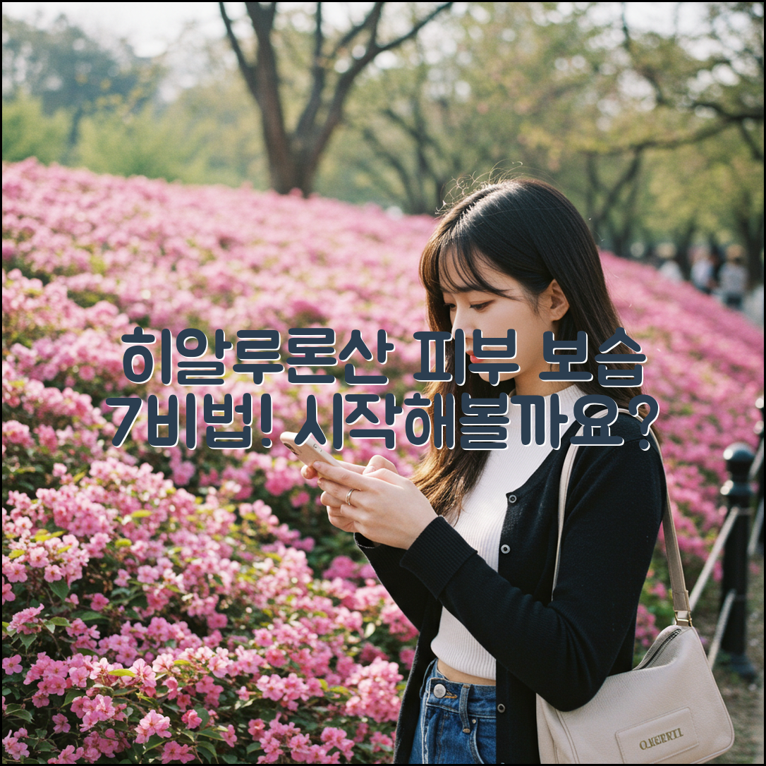 히알루론산으로 피부 보습 7가지 비법