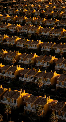 Dubai Residential Pattern Sunset