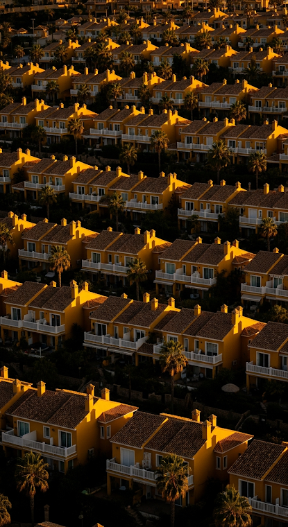 Dubai Residential Pattern Sunset