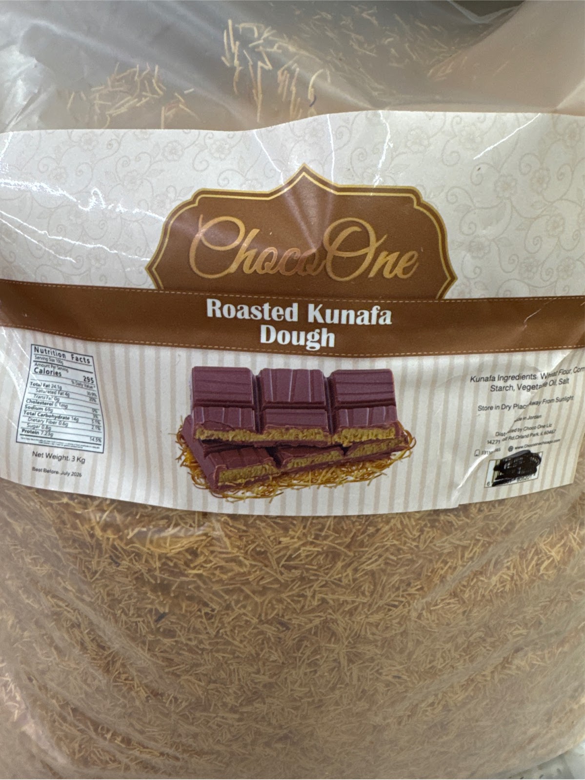 Roasted Kunafa dough