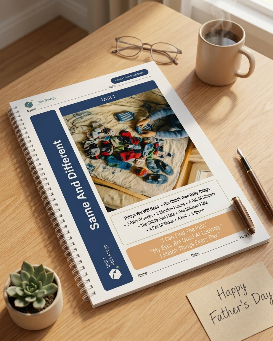 Able Marga Functional Maths workbook ready for classroom use