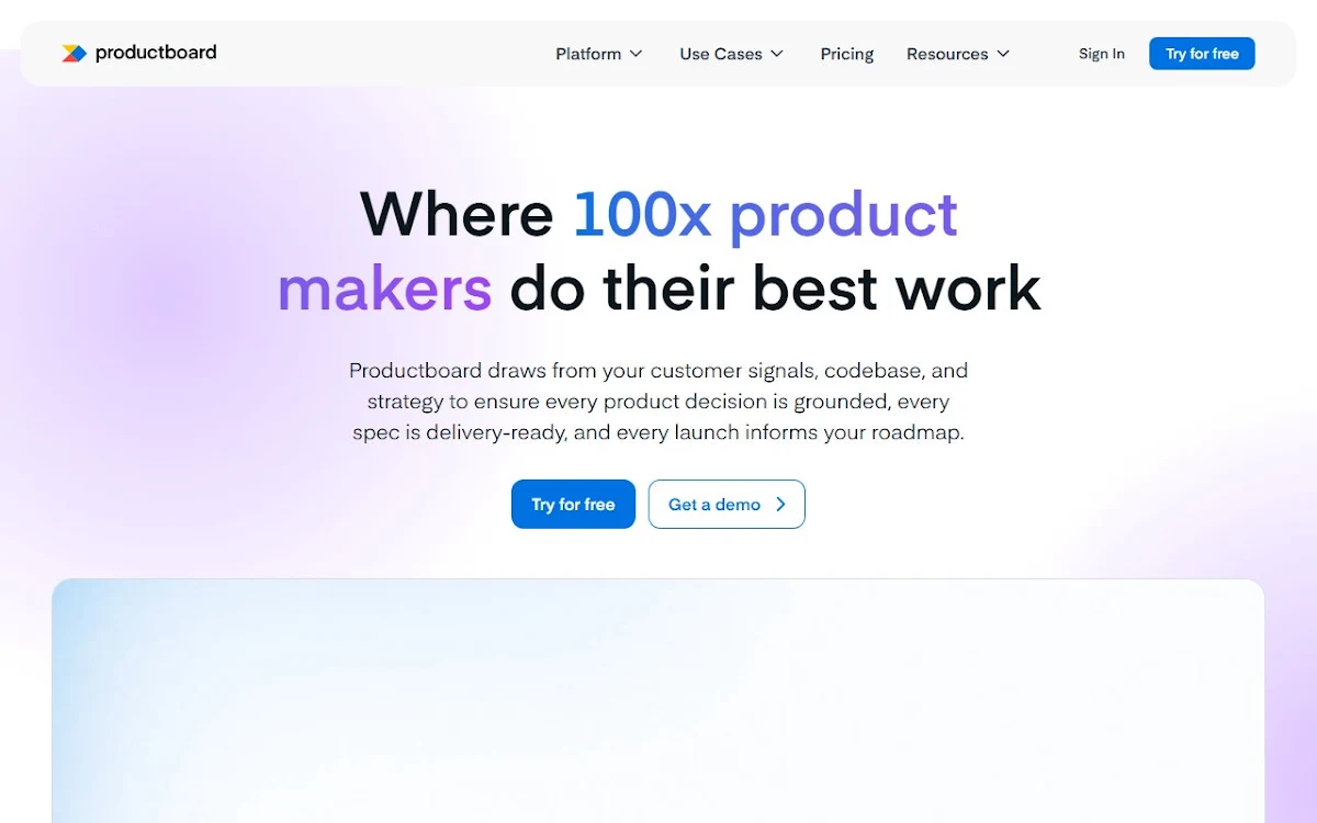 Captura de Product Board