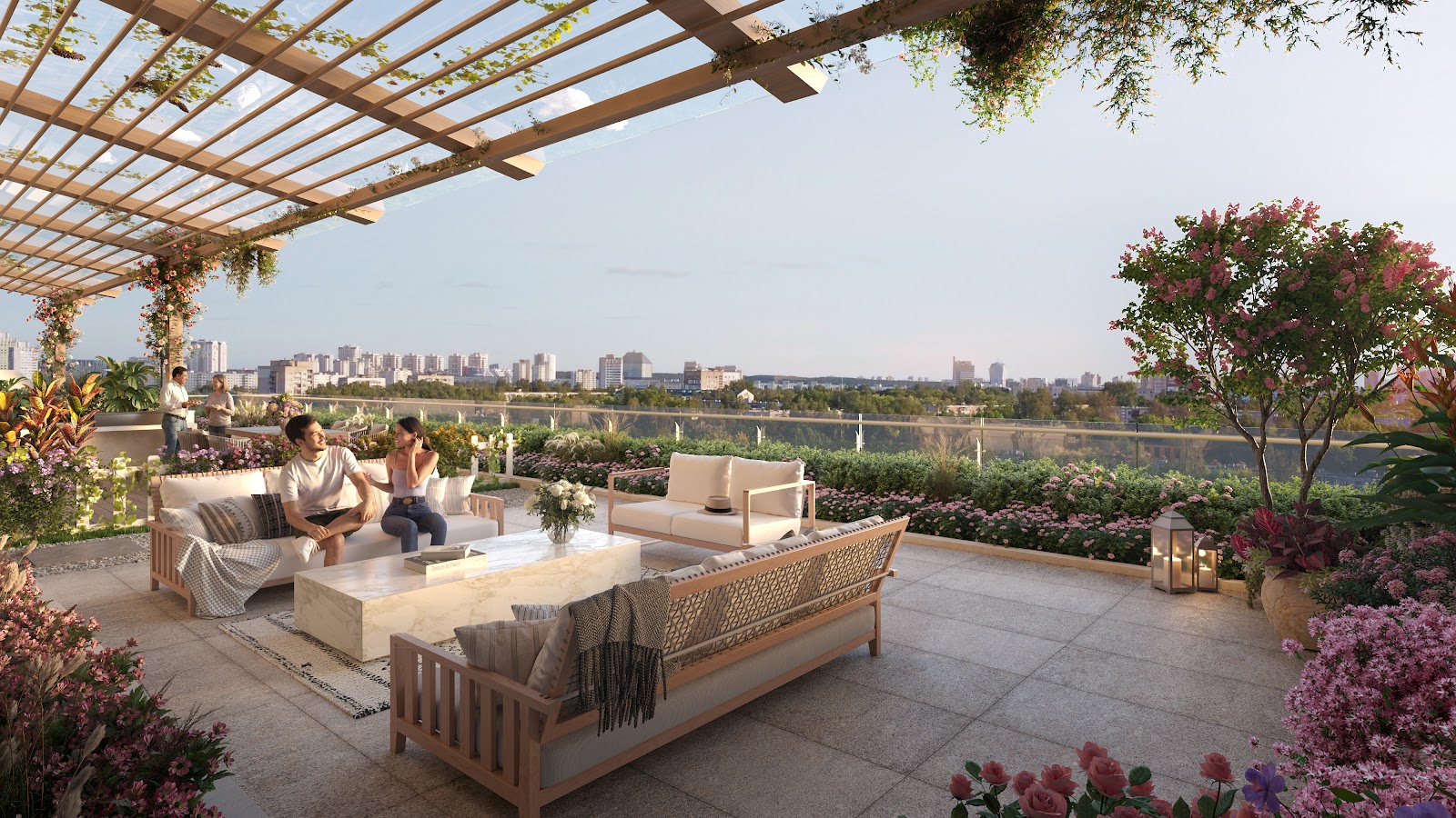 Vườn Rooftop ngắm toàn cảnh ban ngày
