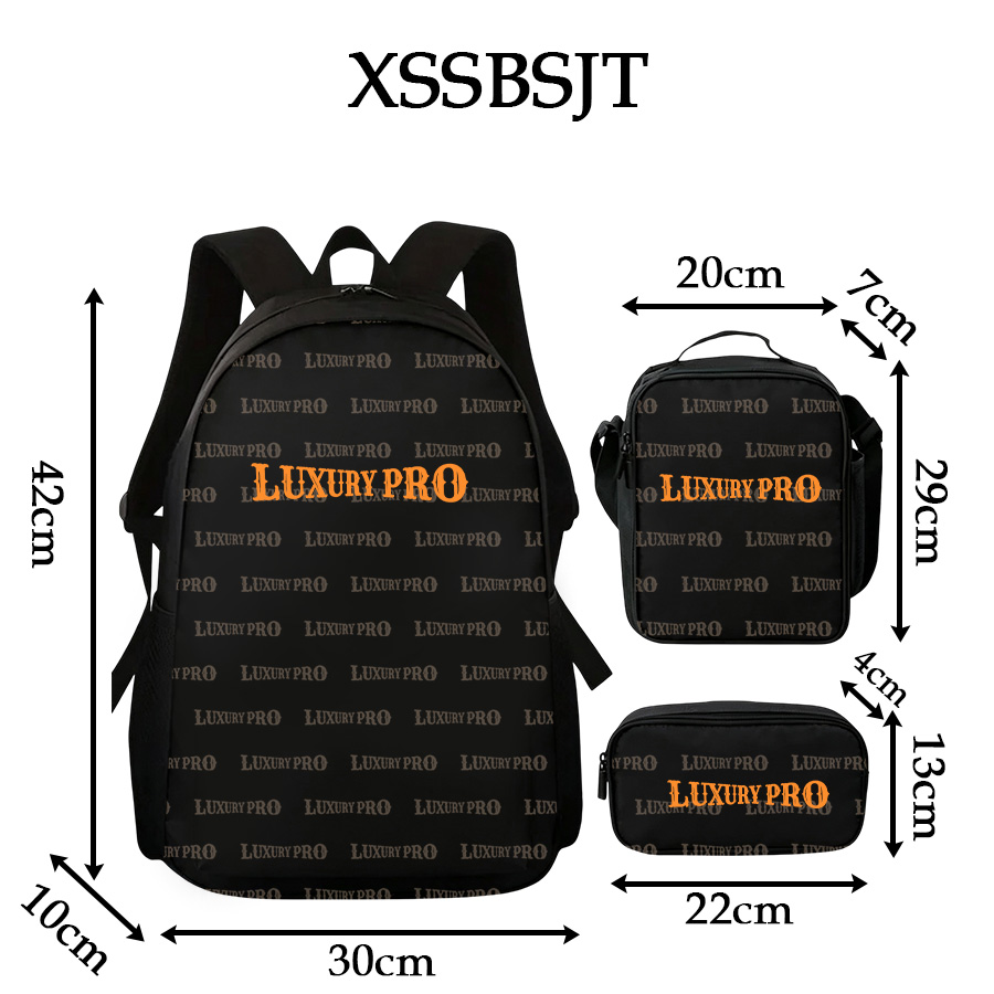 Student backpack three piece set
