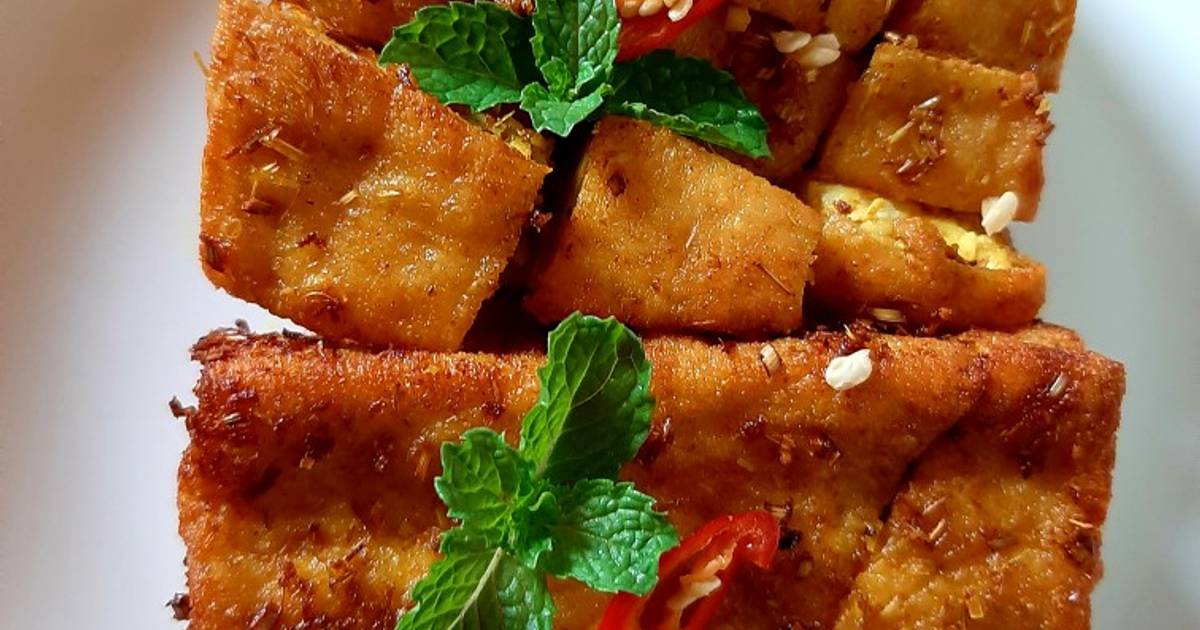 Đậu hũ chiên sả ớt