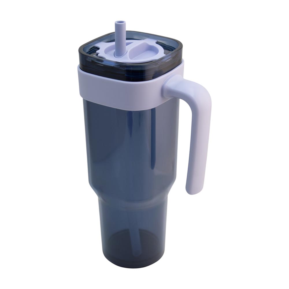 Vaso de plástico con asa Prestoor™ 1 L color azul