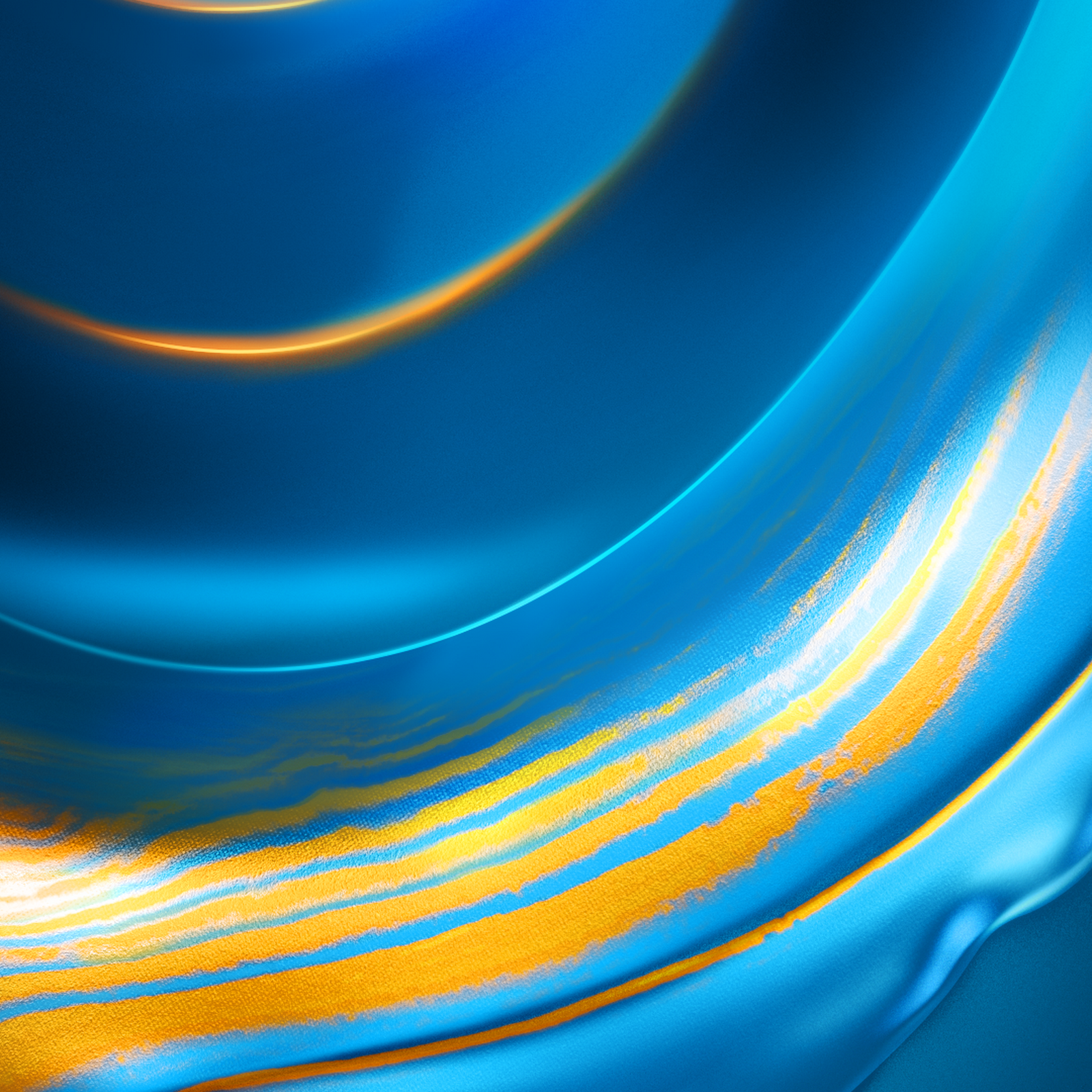 Download Vibrant Blue Fluid Art Design Full HD iPhone