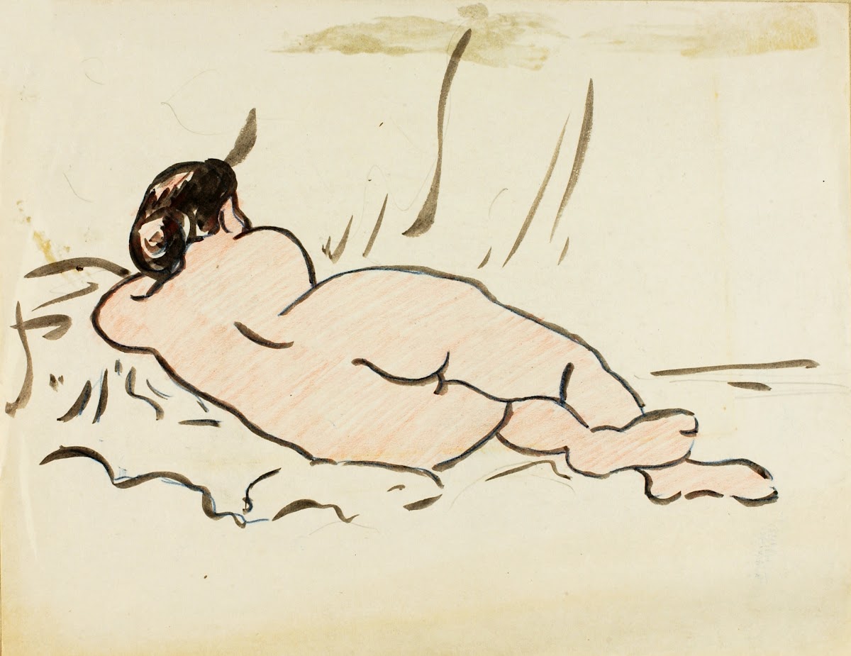 Reclining Nude Back View