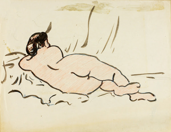 Reclining Nude Back View