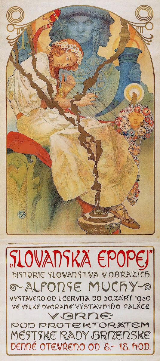 The Slav Epic 1930 exhibition poster 1930