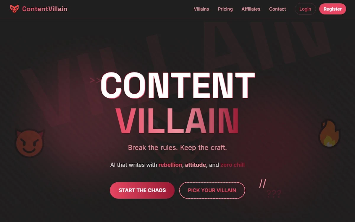 Captura de Content Villain