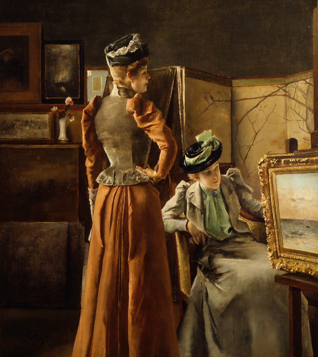 Looking at a Painting 1891