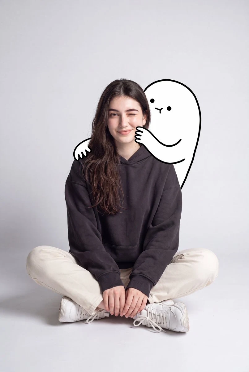 Un lindo retrato minimalista de