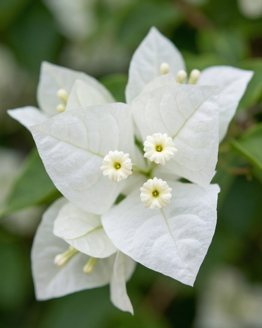 Imported Thai White Ball Bougainvillea Plant — view 2