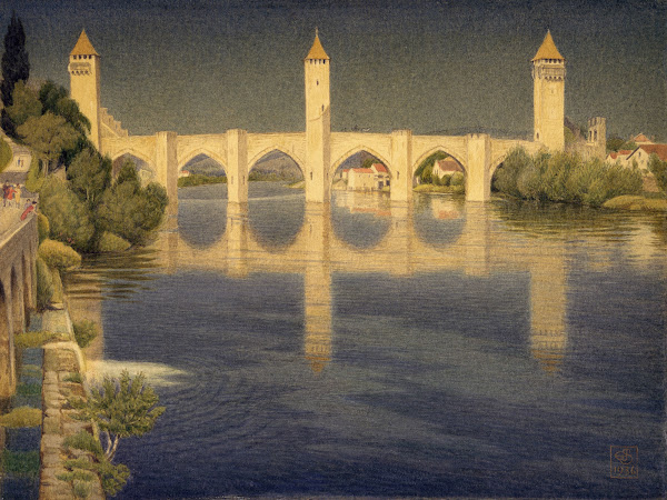 Pont Valentre Cahors France 1936