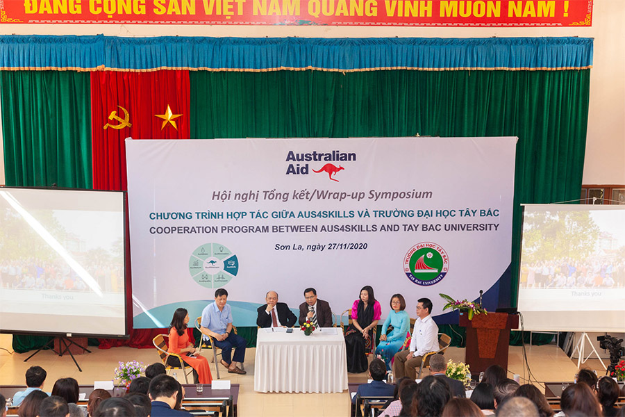 Hội nghị tổng kết hợp tác giữa Chương trình Úc cùng Việt Nam phát triển nguồn Nhân lực (Aus4Skills) và Trường Đại học Tây Bắc