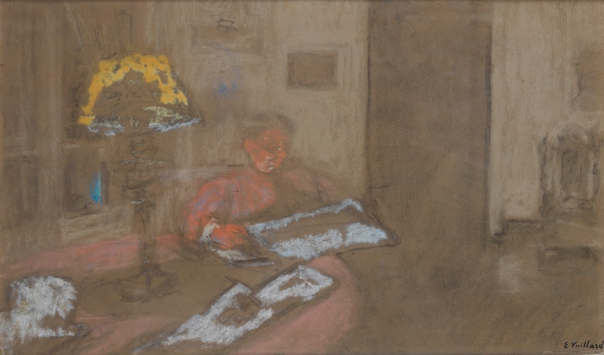 Madame Vuillard Lisant Le Journal
