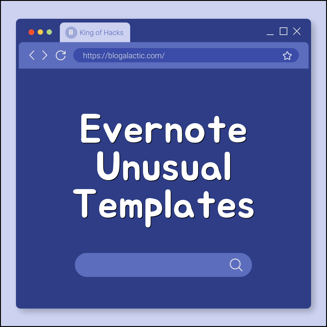 Evernote unusual template setups (archives, workflows, projects)