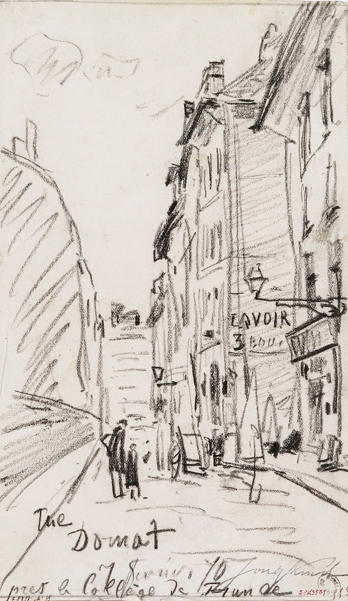 Rue Domat le 7 février 1870 5ème arrondissement 1870