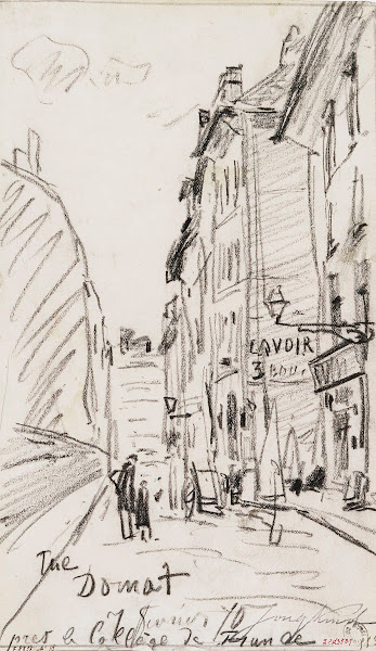 Rue Domat le 7 février 1870 5ème arrondissement 1870