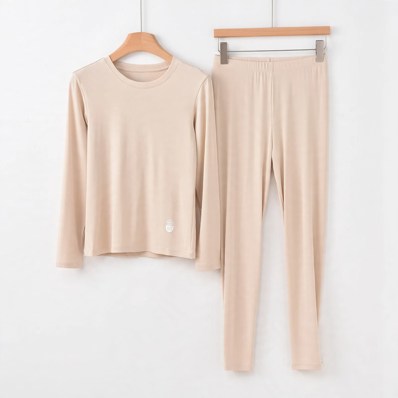 Thermo-Unterwäsche-Set für Damen und Herren, elastisch
