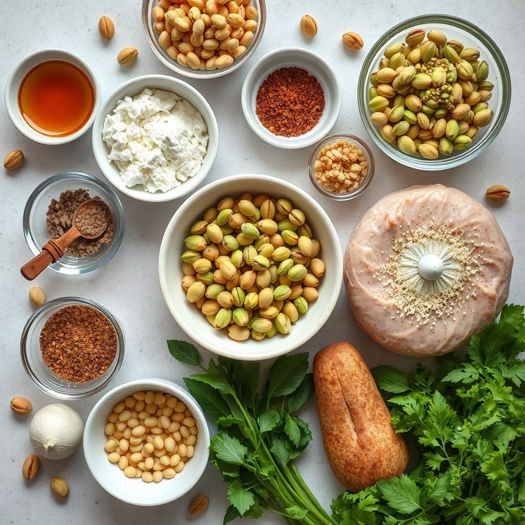 Ingredients for Salted Honey Pistachio Cookies Recipe for Easy Homemade Treats (One-Bowl, 30-Minute Bake)