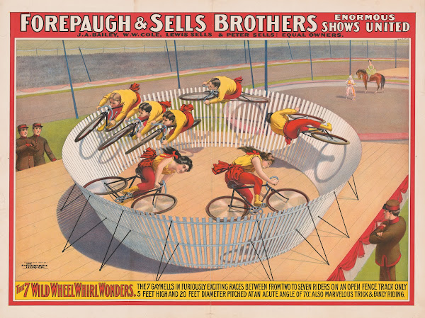 Forepaugh  Sells Brothers enormous shows united The 7 wild wheel whirl wonders T