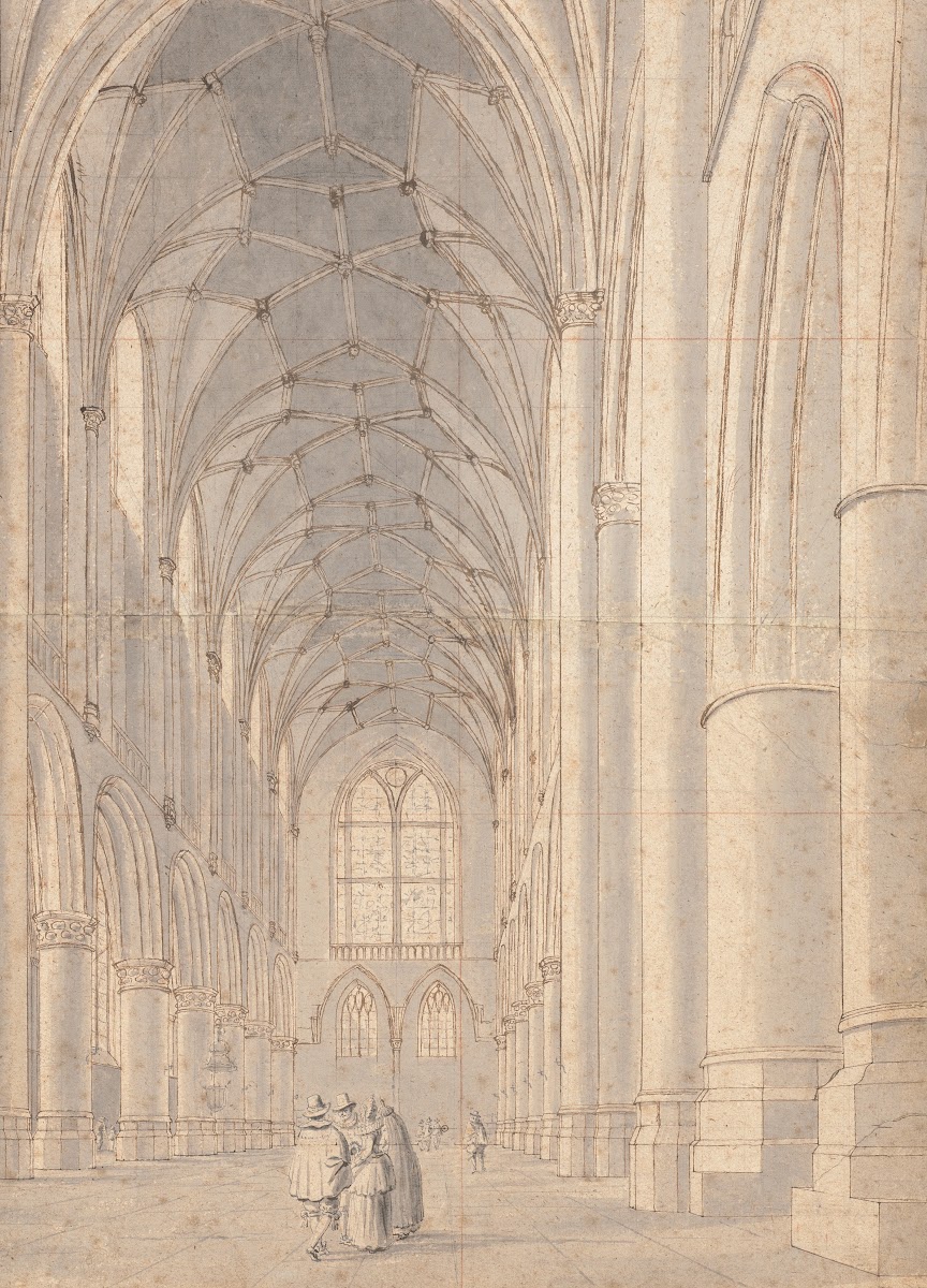 Interior of Saint Bavos ChurchHaarlem 1635