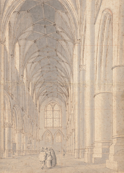 Interior of Saint Bavos ChurchHaarlem 1635