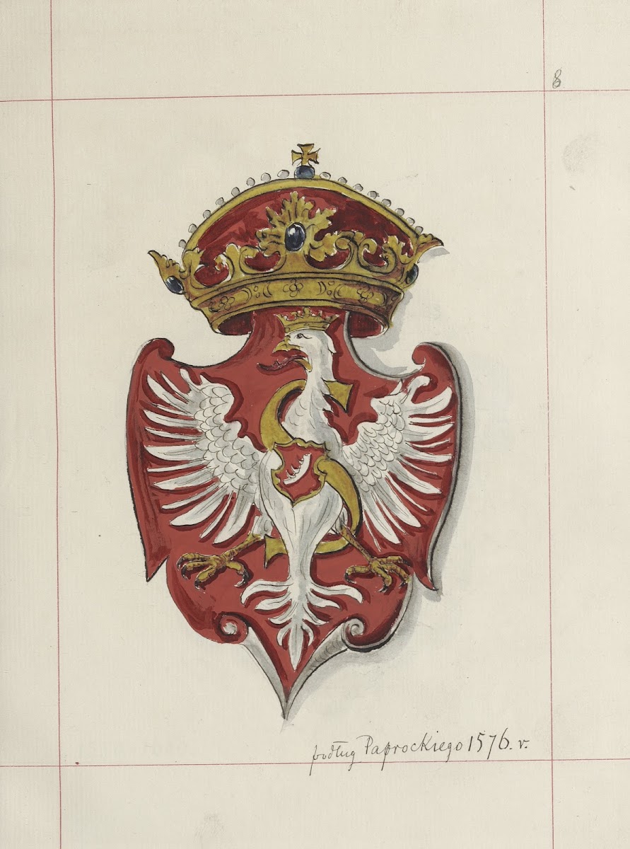 Herby Rzeczypospolitej Polskiej i W X Litewskiego T 1 Pl010 1875 1900