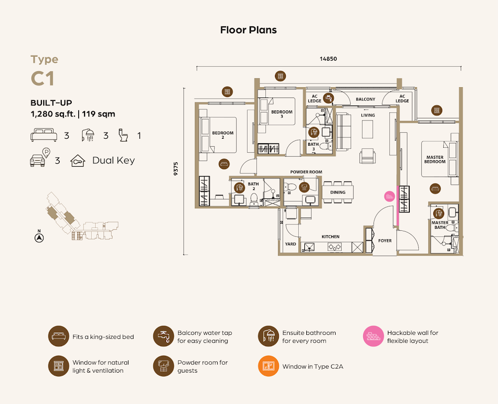 Lunar Seputeh floor plan
