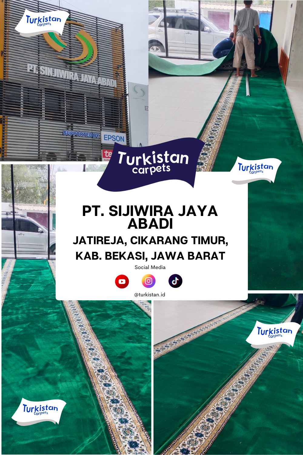 Pemasangan Karpet Masjid