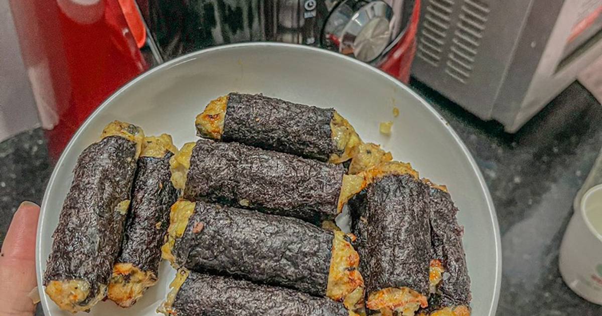 Ức gà cuộn rong biển 😍
