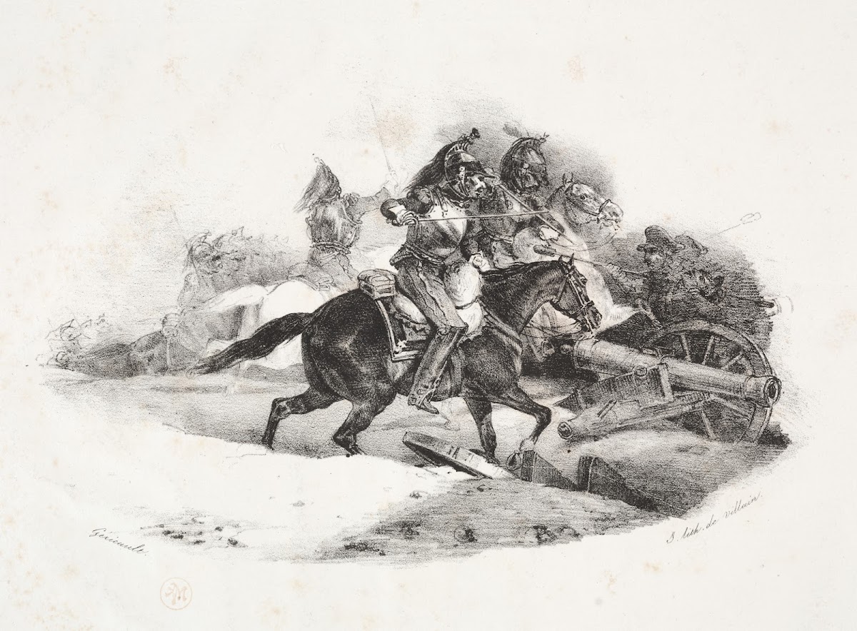 Cuirassiers Charging an Artillery Battery 1823
