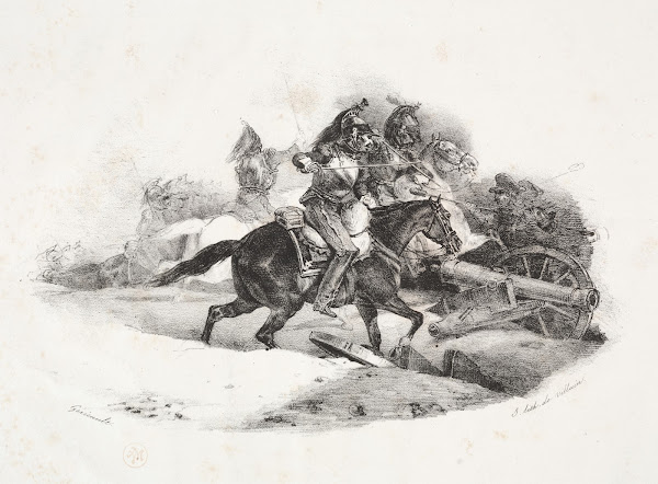 Cuirassiers Charging an Artillery Battery 1823