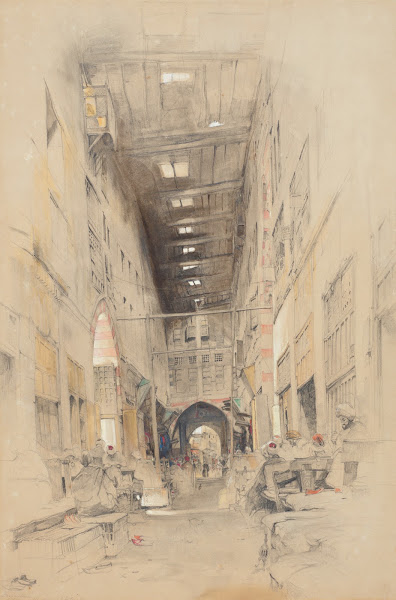 The Bezestein Bazaar El Khan Khalil Cairo 1843 44
