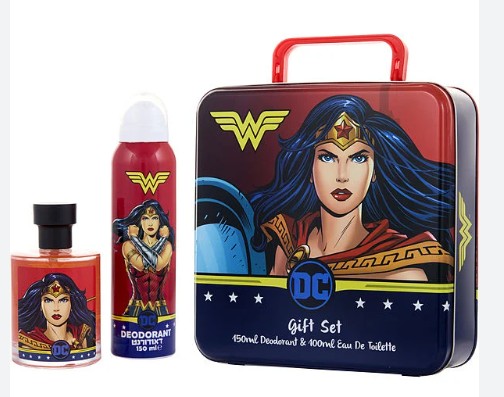 ESTUCHE MUJER MARAVILLA NIÑA 2PZS 100ML EDT + SPLASH