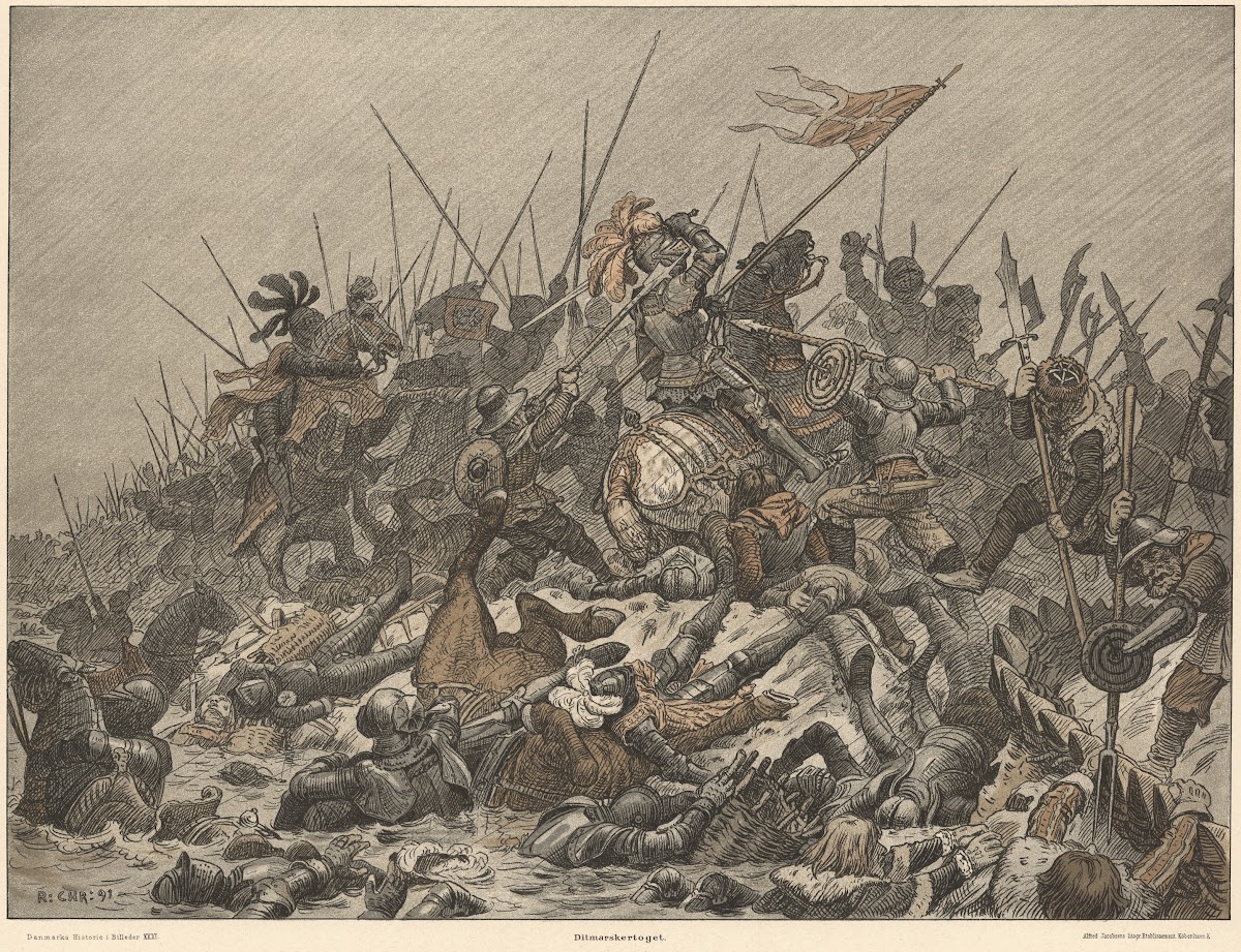 Ditmarskertoget The attack on Dithmarschen