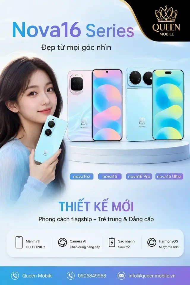 Huawei nova16 Series lộ thiết kế mới gây tranh cãi cực mạnh với cụm camera “lai” giữa iPhone và Honor 😲 #HuaweiNova16 #