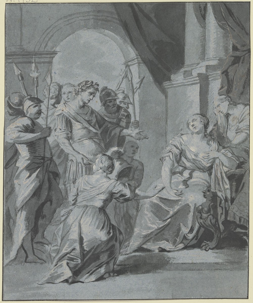 Octavian vor der verzweifelnden Kleopatra