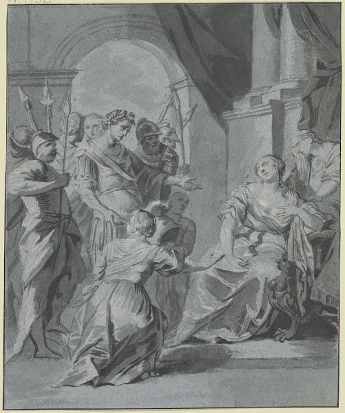 Octavian vor der verzweifelnden Kleopatra