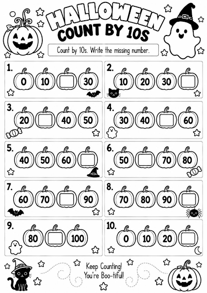 HALLOWEEN COUNT BY 10S
