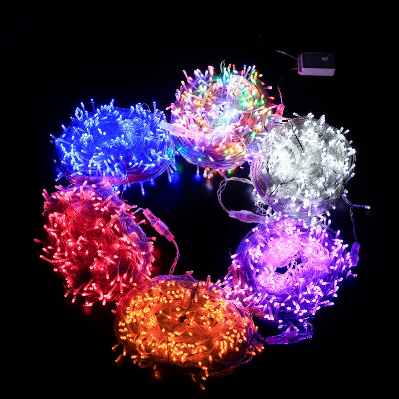 LED string lights for festive decorations
