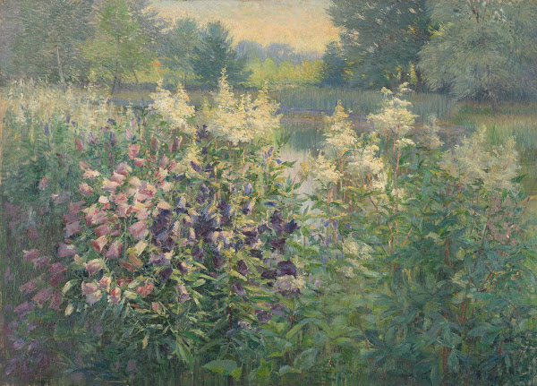 Landschap met klokbloemen