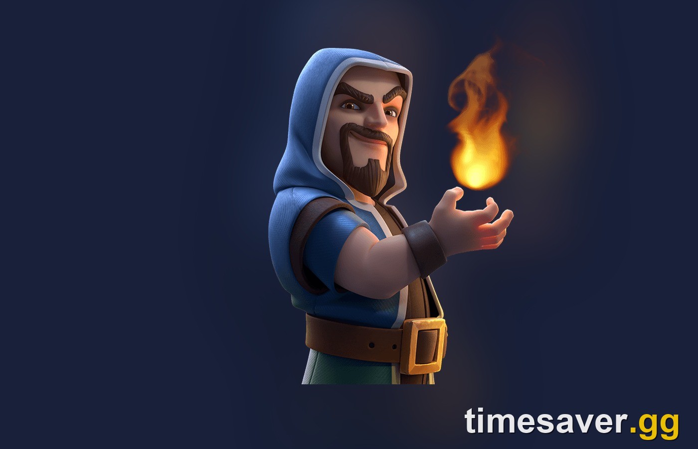 Clash Royale Wizard, the 5-Elixir Rare splash troop that unlocks in Spell Valley