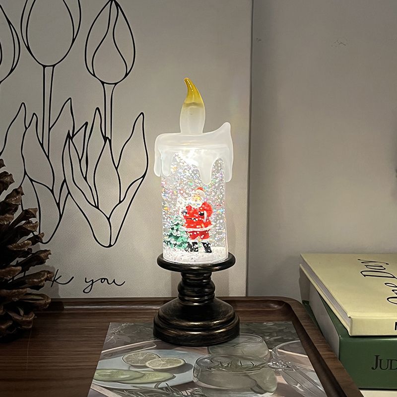 LED Christmas candle with lighting effect, table decoration
