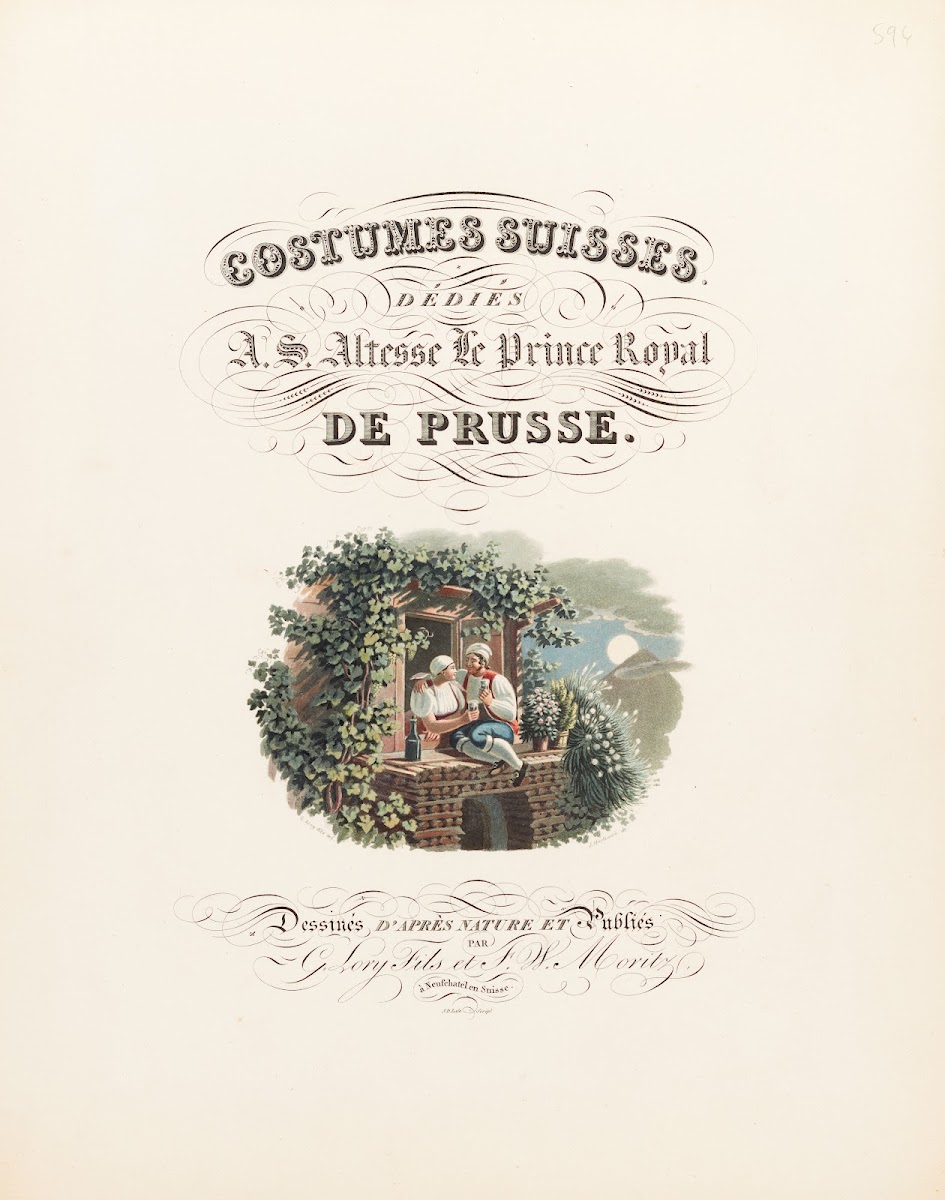 Costumes suisses Frontispiz 1824